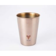 Tifung Titanium Double Titanium Cup 11.1 fl oz Drinking Cup Mug Coffee Cup red Wine Glass