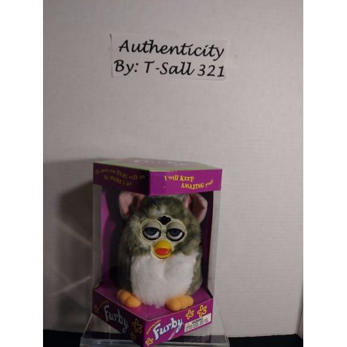  Original 1st Ed Gray WPink Ears Furby Tiger Electronics Model 70-800 1998 NIB