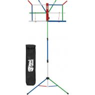 Mad About MA-MS06 Folding Music Stand - Easy Folding Portable Sheet Music Holder with Carry Bag, Multicoloured