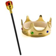 Tigerdoe Kings Crown - Royal King Crowns and Princess Tiara - Queen Costume Accessories