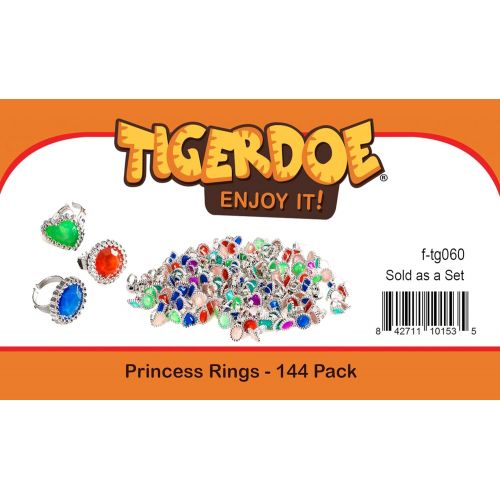  Tigerdoe Rhinestone Plastic Rings  Princess Rings  Princess Accessories