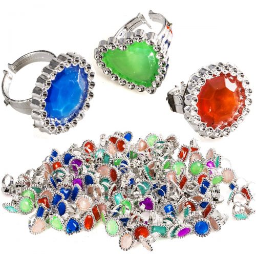  Tigerdoe Rhinestone Plastic Rings  Princess Rings  Princess Accessories