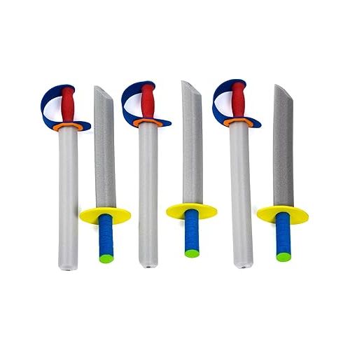  Tigerdoe Foam Swords - 6 Pack Toy Swords - Warrior Sword Toy For Children - Kids Ninja Swords - Christmas Stocking Stuffers