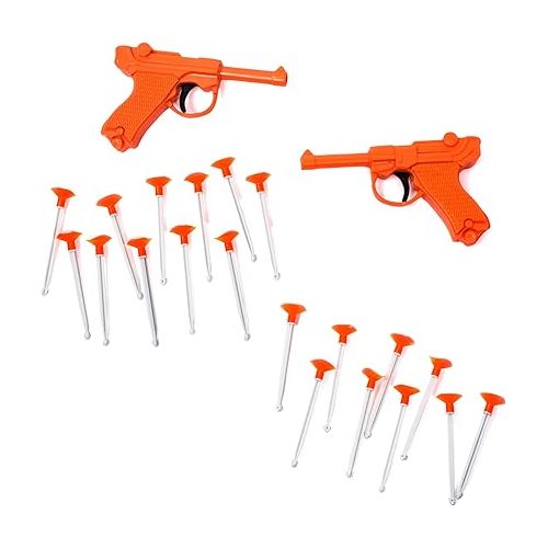  Toy Guns - (2 Pack) - Toy Dart Guns for All Ages - Blaster Toy Gun with Darts - Dart Shooter Toys for Kids- 2 Guns and 20 Darts - Fun Activities for Boys and Girls - Toys by Tigerdoe