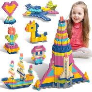 Kids 1120pcs Building Blocks Set Educational STEM Building Toy, Construction Block Toys Set Learning Playset Kit for Boys Girls, Child Brain Development Preschool Kindergarten Toy Age 3+