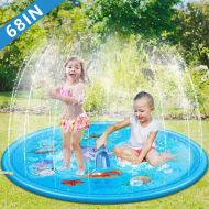 Tigerhu Sprinkler for Kids, Splash Plat Mat, and Wading Pool for Learning  Boyss and Girlss Sprinkler Pool, 68 Inflatable Water Toys  Outdoor Swimming Pool for Babies and Toddler