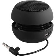 Tihebeyan Portable Speaker, Mini USB Speaker with 3.5mm Jack on Bottom for Mobilephone PC Laptop MP3(Black)