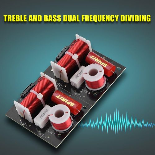  [아마존베스트]-Service-Informationen 3-Way Module Audio Speaker Frequency Divider Adjustable Audio Board Crossover Full Range Treble Bass