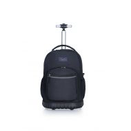Tilami Rolling Backpack 18 Inch for School Travel, Black