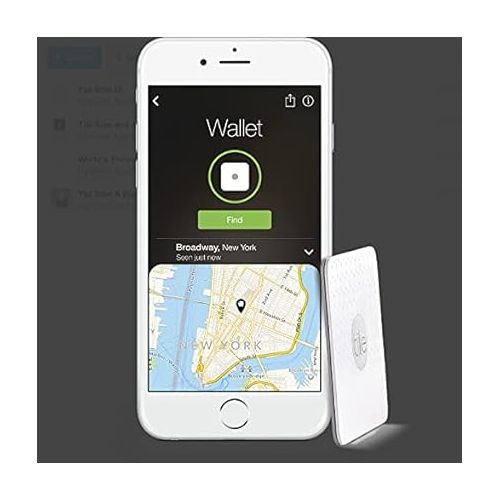  Tile Slim - Phone Finder, Wallet Finder, Laptop Finder, Skateboards - Non Retail Packaging - 1 Pack