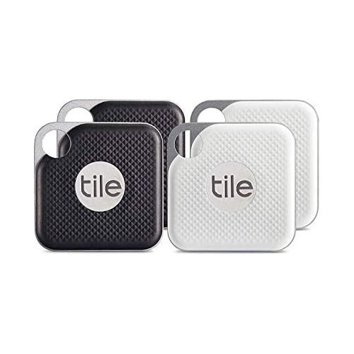  [아마존베스트]Tile Pro with Replaceable Battery - 4 pack (2 x Black, 2 x White)