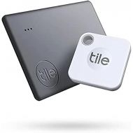 [아마존베스트]Tile Starter Pack (2020) 2-pack (1 Mate, 1 Slim) - Bluetooth Tracker, Item Locator & Finder for Keys and Wallets or Backpacks and Tablets; Easily Find All Your Things