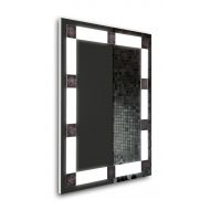 Tilebay LLC Led Lighted Mirror | Remus Bathroom Mirror | Led Make-up Mirror | Glass Accents| 3 Switch Types Available (31x23, Hardwired Switch)