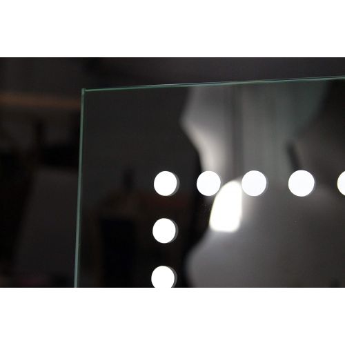  Tilebay LLC Ikot Led Lighted Mirror | Bathroom Mirror | Led Make-up Mirror (31x23, Wire Connection Switch)