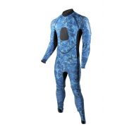 Tilos 5.5oz Camo Blue Spearfishing Skin Suit