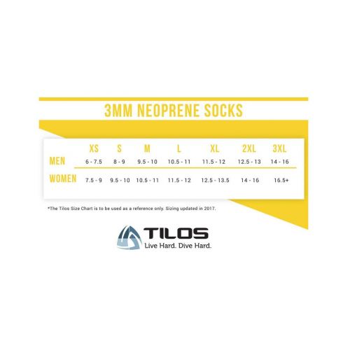  Tilos Premium 3mm Neoprene Water Fin Sock; Perfect for Water Sports, Snorkeling, Diving, Swimming, and Surfing