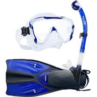 Tilos Morphi Mask with U-Pro II Snorkel and Getaway OH Fins Package