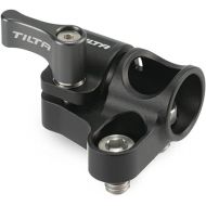 Tilta 15mm Rod Holder to Dual 1/4″-20 Adapter, Aluminum, Durable and Lightweight, Compatible with Most Camera Cages, Rod Support, Side Mounting, Two Screws (Black) | TA-15RH-D1420-B