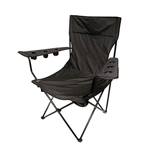  Timber Kingpin Giant Folding Lawn Chair, Black