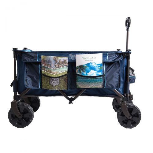  Timber Ridge Folding Camping Wagon/Cart - Collapsible Sturdy Steel Frame Garden/Beach Wagon/Cart Heavy Duty