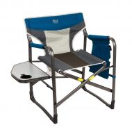 Timber Ridge Directors Chair Oversize Portable Folding Support 300lbs Utility Lightweight for Camping Breathable Mesh Back with Side Storage Bag, Side Table