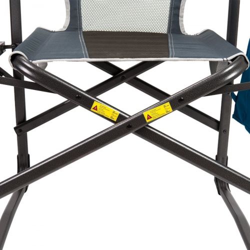  Timber Ridge Directors Chair Oversize Portable Folding Support 300lbs Utility Lightweight for Camping Breathable Mesh Back with Side Storage Bag, Side Table