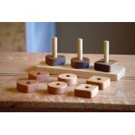 TimberWolfConcepts Personalized Wooden Stacking Toy