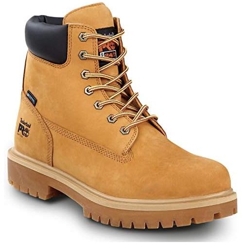 팀버랜드 Timberland PRO 6IN Direct Attach Mens, Soft Toe, MaxTrax Slip Resistant, WP Boot