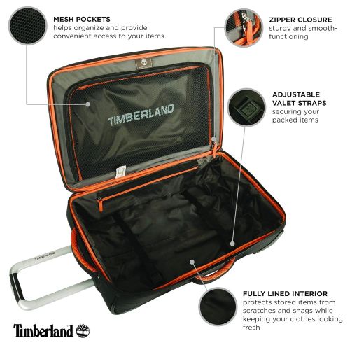 팀버랜드 Timberland Twin Mountain Duffle With Wheels- 22, 26, 30 Inch Size Suitcase Luggage Travel Bag