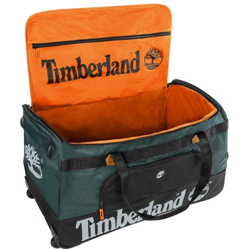 팀버랜드 Timberland Wheeled Duffle Bag - Carry On Check In Lightweight Rolling Luggage Overnight Travel Bag Suitcase for Men