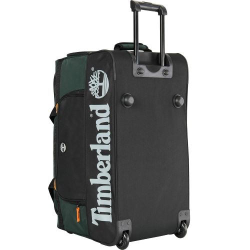 팀버랜드 Timberland Wheeled Duffle Bag - Carry On Check In Lightweight Rolling Luggage Overnight Travel Bag Suitcase for Men