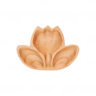 Time Concept Kids Petits Et Maman Wooden Flower Jr. Plate - Eco-Friendly, Handcrafted Dinnerware