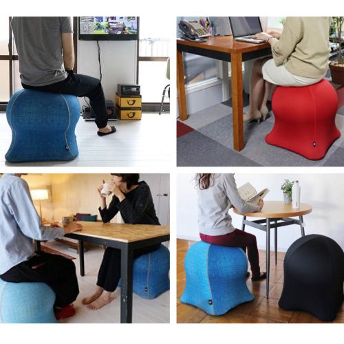  Time Concept Ball Chair - Office & Home Stability Desk Chair Jellyfish chair style - Adult (20 Seating Height) (pink)