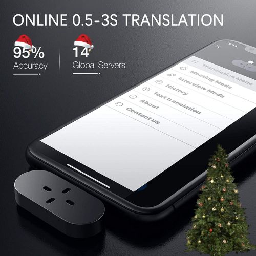  Timekettle Zero Language Translator Device ? Supports 40 Languages & 93 Accents Mini Size Voice Translator & Voice Recorder for Traveling Learning Business for Android System Only