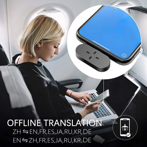  Timekettle Zero Language Translator Device ? Supports 40 Languages & 93 Accents Mini Size Voice Translator & Voice Recorder for Traveling Learning Business for Android System Only