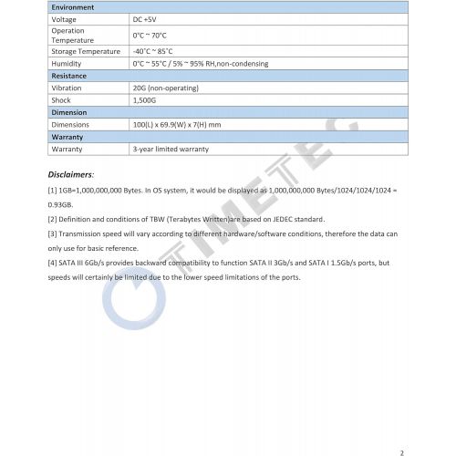  Timetec 1TB SSD 3D NAND SATA III 6Gb/s 2.5 Inch 7mm (0.28) 800TBW Read Speed Up to 550 MB/s SLC Cache Performance Boost Internal Solid State Drive for PC Computer Desktop and Lapto