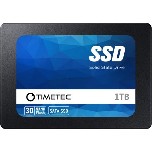  Timetec 1TB SSD 3D NAND SATA III 6Gb/s 2.5 Inch 7mm (0.28) 800TBW Read Speed Up to 550 MB/s SLC Cache Performance Boost Internal Solid State Drive for PC Computer Desktop and Lapto