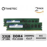 Timetec Samsung IC 64GB Kit (4x16G) DDR4 2400MHz PC4-19200 Registered ECC 1.2V CL17 1Rx4 Single Rank 288 Pin RDIMM Server Memory RAM Module Upgrade (64GB Kit (4x16G))