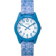 Timex Girls Time Machines Analog Blue Purple White Resin Sport Elastic Fabric Strap Watch by Timex Kids