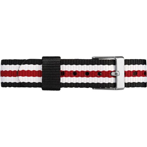  Timex Boys TW7C10200 Time Machines Metal Black and Red Stripes Elastic Fabric Strap Analog Watch by Timex