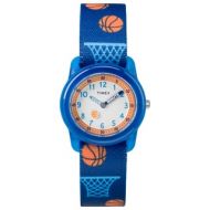 Timex Boys TW7C16800 Time Machines Blue Basketball Elastic Fabric Strap Watch by Timex