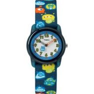 Timex Boys TW7C25800 Time Machines Black/Monsters Elastic Fabric Strap Watch - Black by Timex