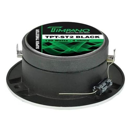  [아마존베스트]Timpano Audio 2 x Timpano TPT-ST2 4 Super Loud Tweeters Black Titanium Bullet 480 Watts