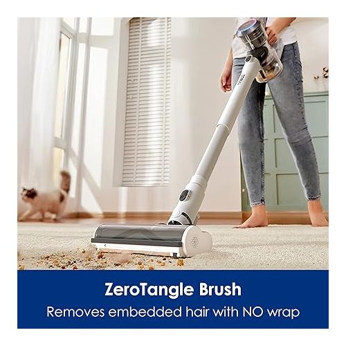  Tineco Pure ONE S11 Ultra Cordless Stick Vacuum Cleaner, Smart Handheld Lightweight and Quiet,ZeroTangle Brush, Deep Clean for Hard Floor, Powerful Suction