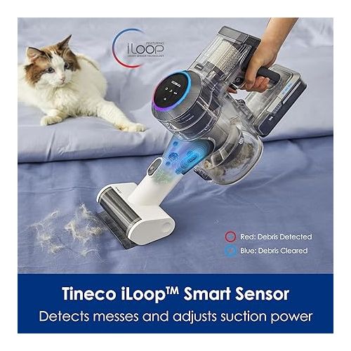  Tineco Pure ONE S11 Ultra Cordless Stick Vacuum Cleaner, Smart Handheld Lightweight and Quiet,ZeroTangle Brush, Deep Clean for Hard Floor, Powerful Suction