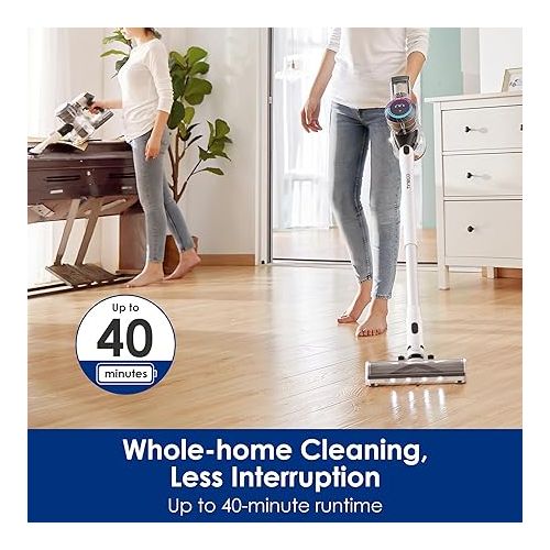  Tineco Pure ONE S11 Ultra Cordless Stick Vacuum Cleaner, Smart Handheld Lightweight and Quiet,ZeroTangle Brush, Deep Clean for Hard Floor, Powerful Suction