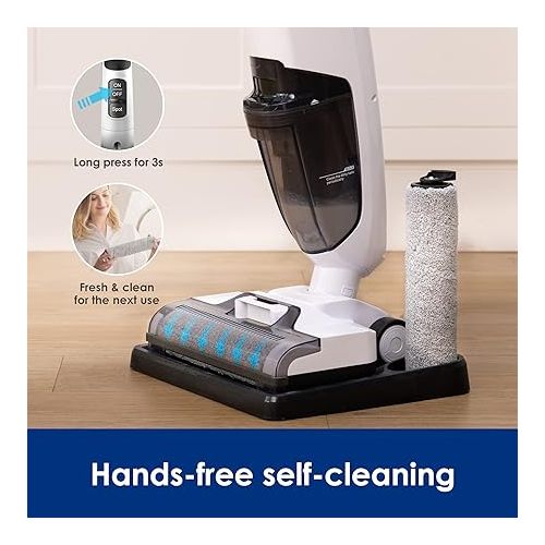  Tineco iFLOOR 2 Complete Cordless Wet Dry Vacuum Floor Cleaner and Mop, One-Step Cleaning for Hard Floors, Great for Sticky Messes and Pet Hair