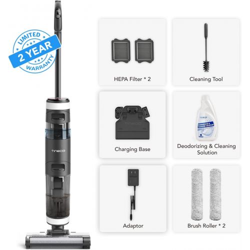  Tineco Floor ONE S3 Cordless Hardwood Floors Cleaner, Lightweight Wet Dry Vacuum Cleaners for Multi-Surface Cleaning with Smart Control System