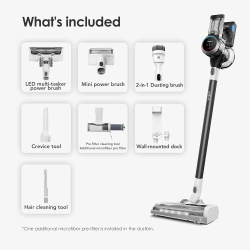  Tineco Pure ONE S11 Cordless Vacuum Cleaner, Smart Stick Handheld Vacuum Strong Suction & Lightweight, Cordless Handheld Vacuum Deep Clean Hair, Hard Floor, Carpet, Car (Pure ONE S