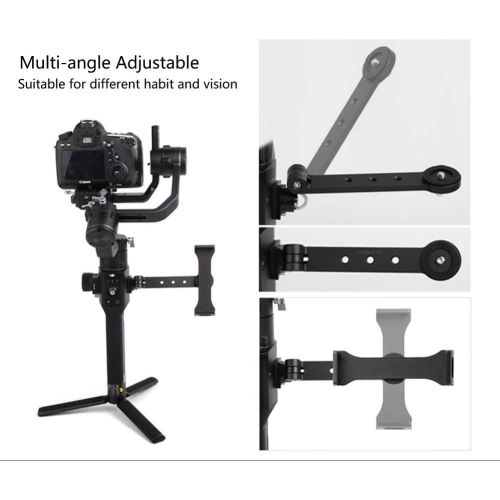  Tineer Aluminum Alloy Monitor Mount Adapter Set - Support 4.0-9.7inch Smartphone/Tablet Extension Arm Bracket for DJI Ronin S/Ronin SC Handheld Gimbal Stabilizer Accessory